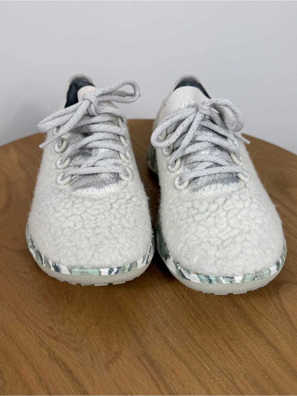Allbirds Wool Dasher Fluffs Natural Sherpa Camo Detail Running Sneaker Shoe 8